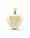 Fingerprint pendant 'Heart' made of gold Ø 2.3 cm