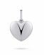 Memorial pendant Heart made from silver