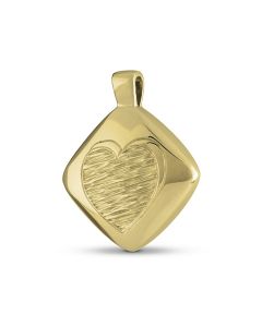 Ash jewel pendant 14 krt. yellow golden flame