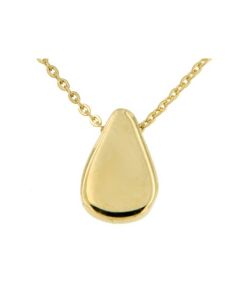 Symbol necklace 'Drop' 14ct yellow gold