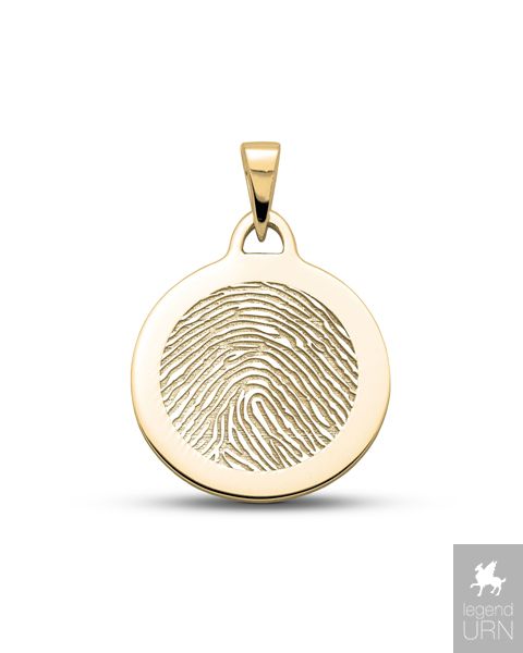 fingerprint memorial pendant